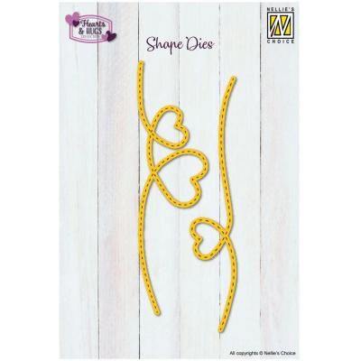 Nellie's Choice Cutting Dies - Hearts Dotted Line